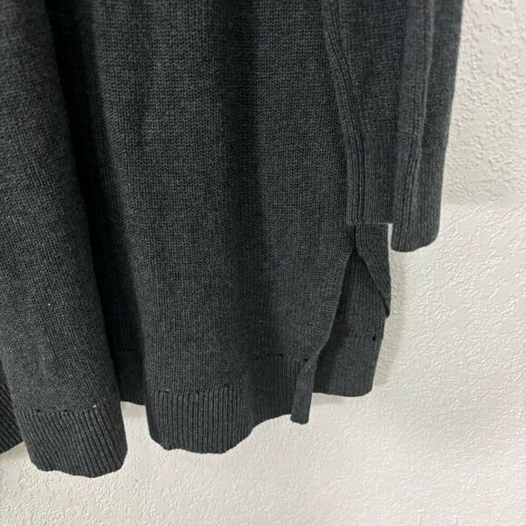 Cabi Grey V Neck Long Sleeve Ribbed Pullover Sweater - Picture 7 of 7